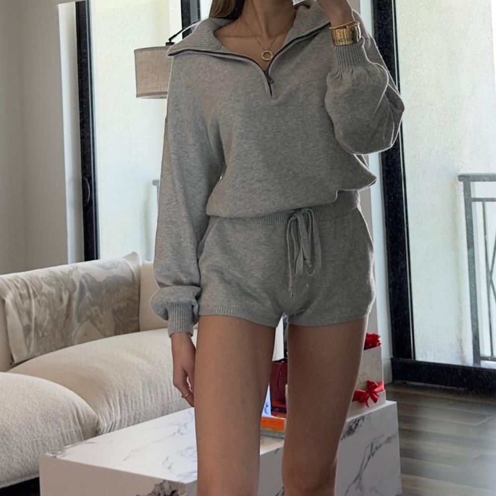 NWT Spiritual Gangster Super Soft Funnel Neck Romper Knit Sweater Jumpsuit XS - Picture 5 of 16